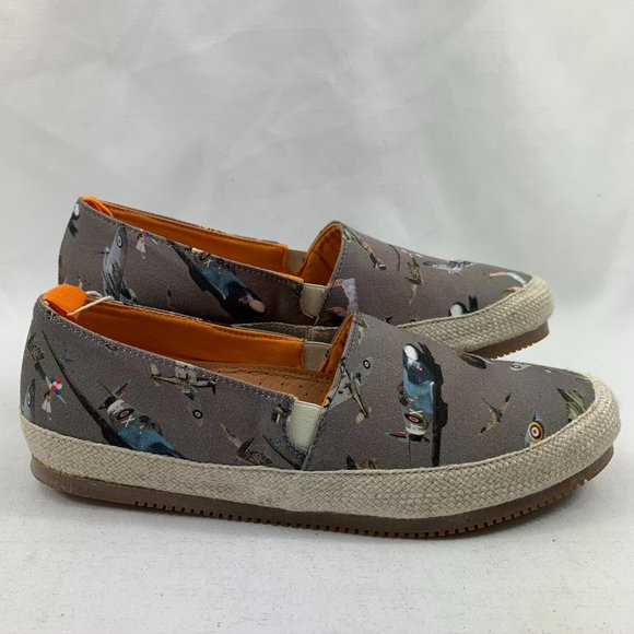 Mulo Women's Planes Print Espadrilles Slip-On Flat - Picture 1 of 5